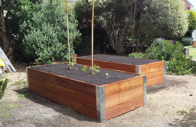 Aldinga vegetable raised bed garden installation
